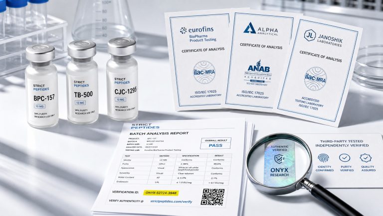 Is Onyx Research Peptides Third Party Tested? How to Trace the Claim to a Real Lab 3 Is Onyx Research Peptides Third Party Tested? How to Trace the Claim to a Real Lab